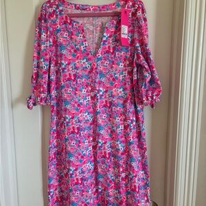 NWT Lilly Pulitzer XS Easley in Aura Pink Baby Bloomer print